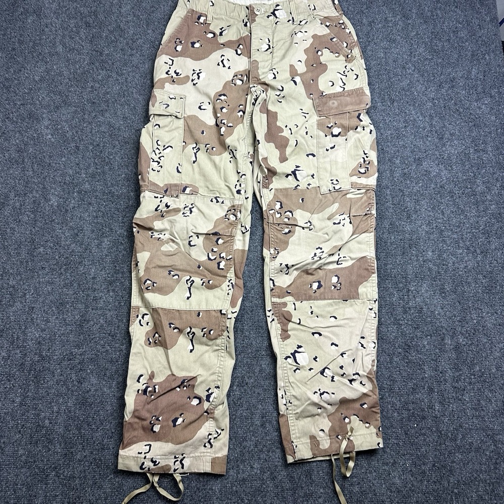 Military Pants Chocolate Chip Desert Storm Camouflage Cargo BDU Mens Small 1984